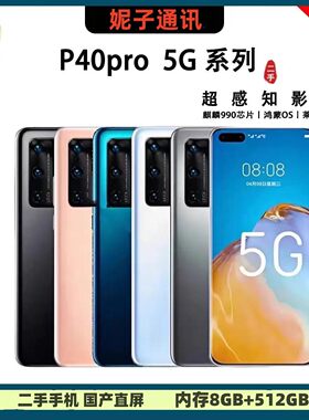 二手华为Huawei P40pro手机5g全网通双待备用8GB+512GB工作机