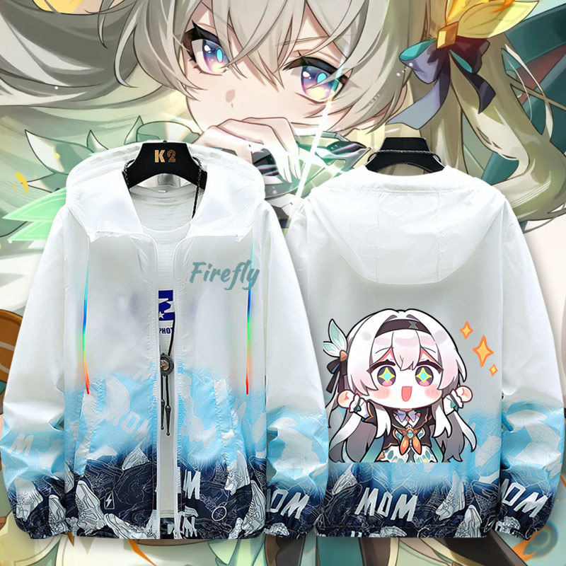 潮流游戏周边萤火虫动漫青少年夏季防晒服男女外套衣服蹦ww