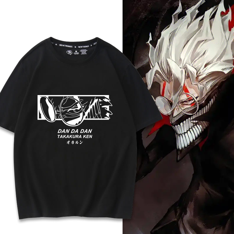 超自然武装当哒当胆大党高仓健绫濑桃纯棉短袖衣服男女T恤夏季jl