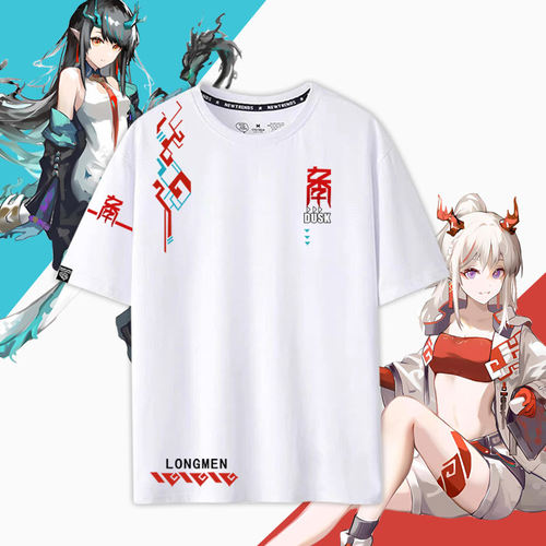 明日游戏联名新年夕周边印象短袖纯棉T恤衫半袖男女方舟同款衣服