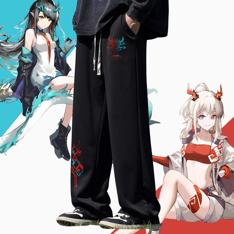 明日游戏联名新年夕周边印象裤子男女方舟直筒裤休闲卫裤长裤jl