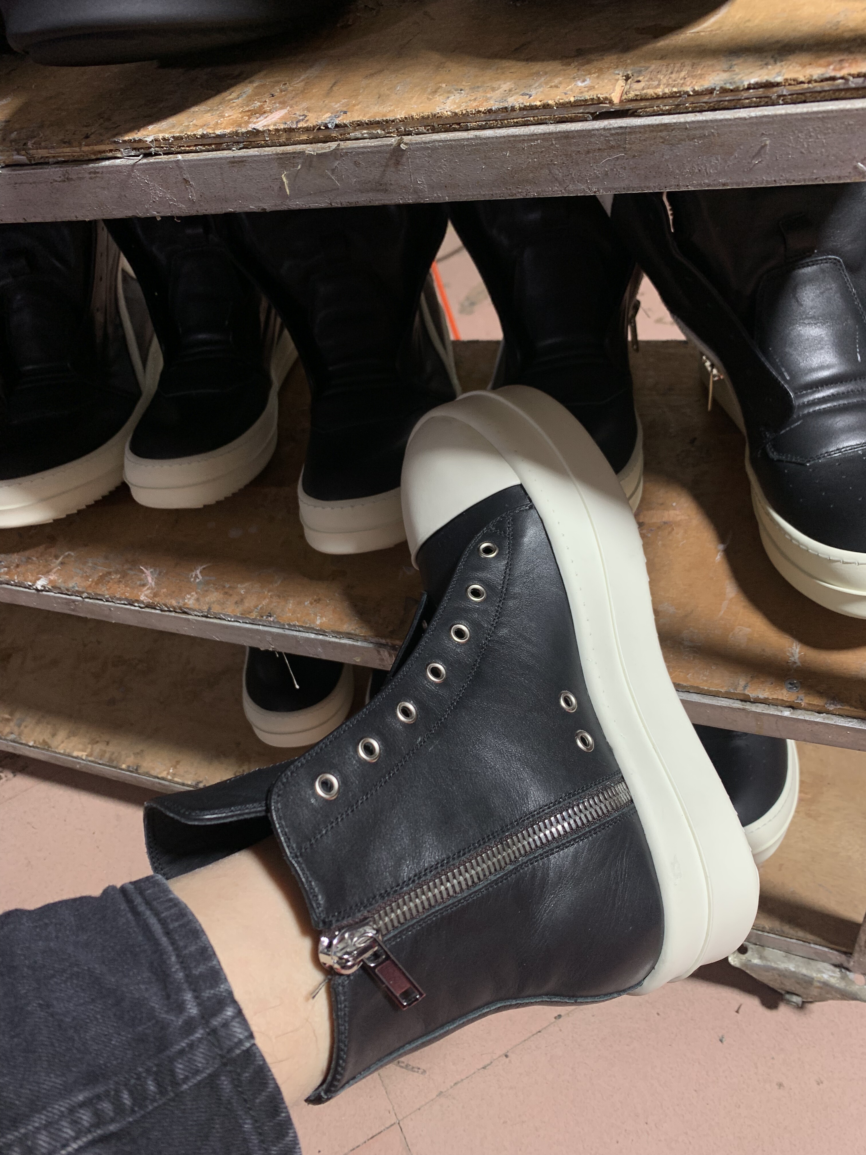 RICK OCEAN Ovvens高帮鞋厚底增高板鞋mega bumper ramones