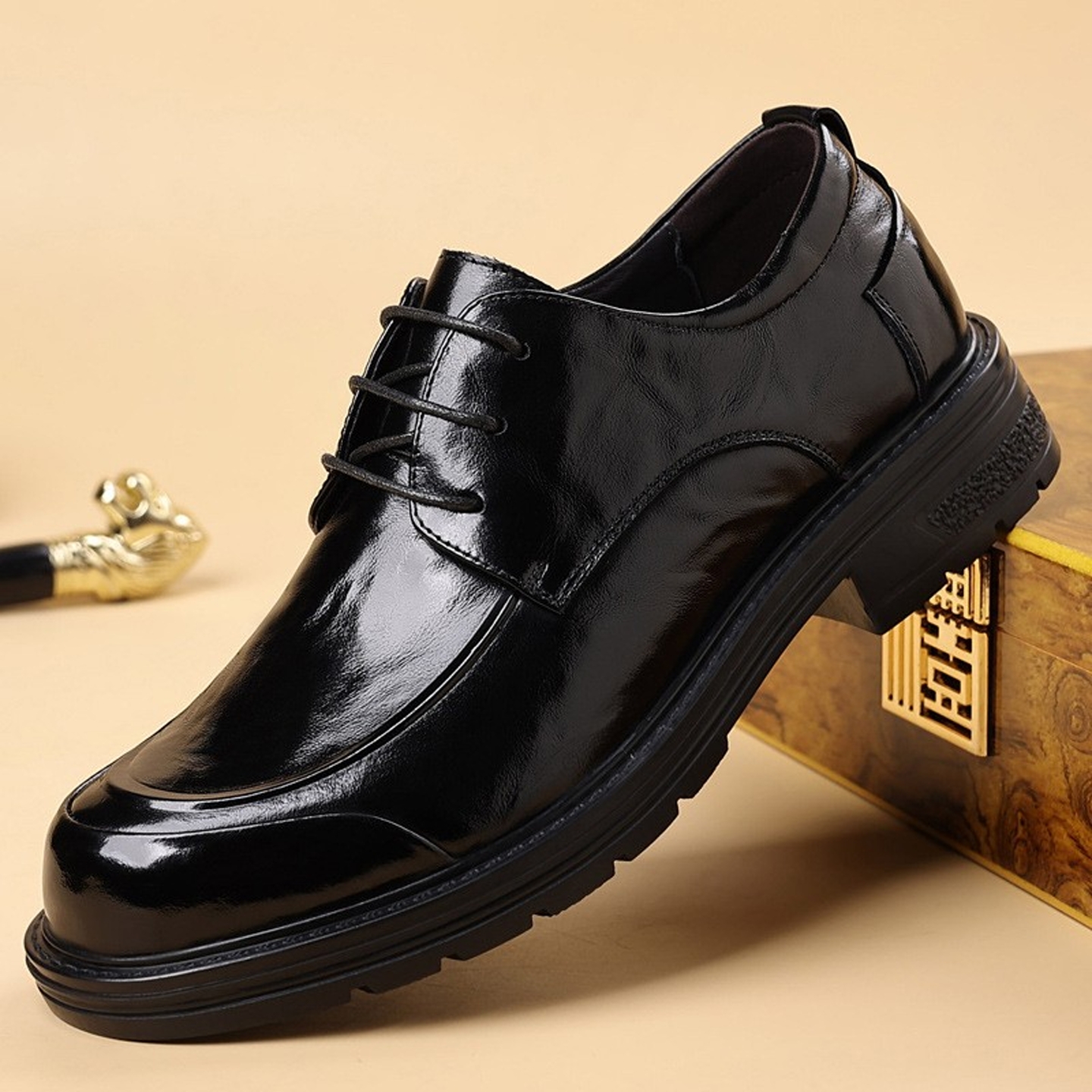 2025年新款秋季商务休闲风皮鞋男