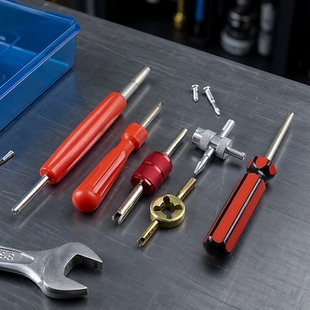 气门芯扳手气门芯钥匙铜气门芯车用气门工具美式电瓶车自行车通用