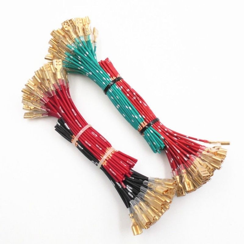 汽车纯铜喇叭插线插头 改装蜗牛插片插头接头接线端子车用连接线