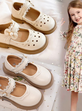 女童小皮鞋2026春款新款儿童黑色乐福春秋单鞋宝宝公主鞋软底鞋