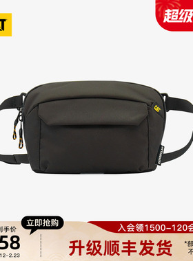 CAT卡特25秋冬新品男女同款户外简约轻便多功能休闲斜挎单肩包