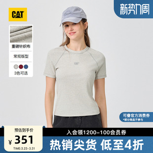 新品 T恤商场同款 女士修身 短袖 新年红马年限定款 CAT卡特26春季