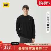 户外复古工装 CAT卡特25秋冬新品 男士 风套头刺绣小LOGO圆领卫衣
