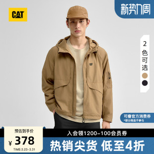 风格 CAT卡特春季 连帽工装 休闲百搭外套宽松版 夹克外套 时尚