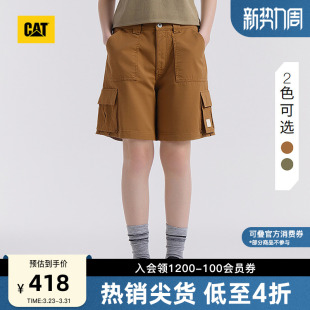 短裤 CAT卡特25夏季 风贴袋美拉德工装 复古工装 女士户外美式