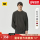 CAT卡特秋冬男士 套头圆领卫衣商场同款 休闲美式 复古插肩袖