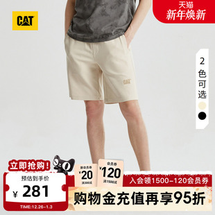 休闲绣花logo设计直筒宽松短裤 CAT卡特夏季 男户外运动经典