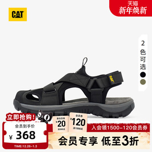 魔术贴溯溪鞋 户外低帮休闲免绑带凉鞋 男士 CAT卡特25秋冬新品