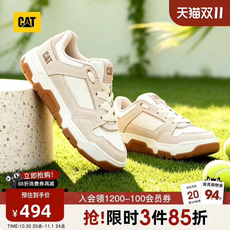 CAT卡特秋季新品女士休闲精致舒适运动鞋增高厚底vintage板鞋