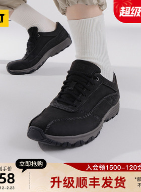 CAT卡特25秋冬新品男士百搭低帮舒适牛皮休闲鞋运动鞋商场同款