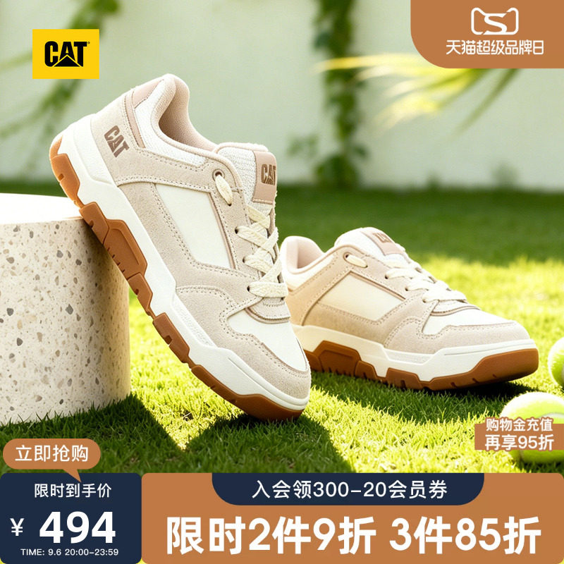CAT卡特秋季新品女士休闲精致舒适运动鞋增高厚底vintage板鞋