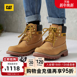 黄靴商场同款 CAT卡特秋冬男女同款 耐磨经典 靴经典 大黄靴牛皮工装