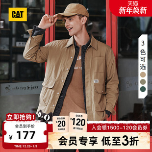 美式 风格 式 男士 外套 美拉德衬衫 经典 长袖 CAT卡特25秋冬新品 工装