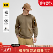 CAT卡特25秋冬新品 远红外发热保暖无帽套头卫衣商场同款 男士 时尚