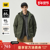 羽绒服 户外休闲外件防泼溅短款 三合一 CAT卡特秋冬男士