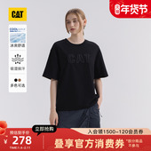 女士户外COOLMAX吸湿排汗透气宽松短袖 新品 凉感 CAT卡特25夏季