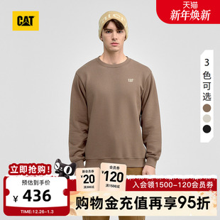 基础纯棉廓形圆领山系印花卫衣商场同款 新品 男士 CAT卡特25秋季