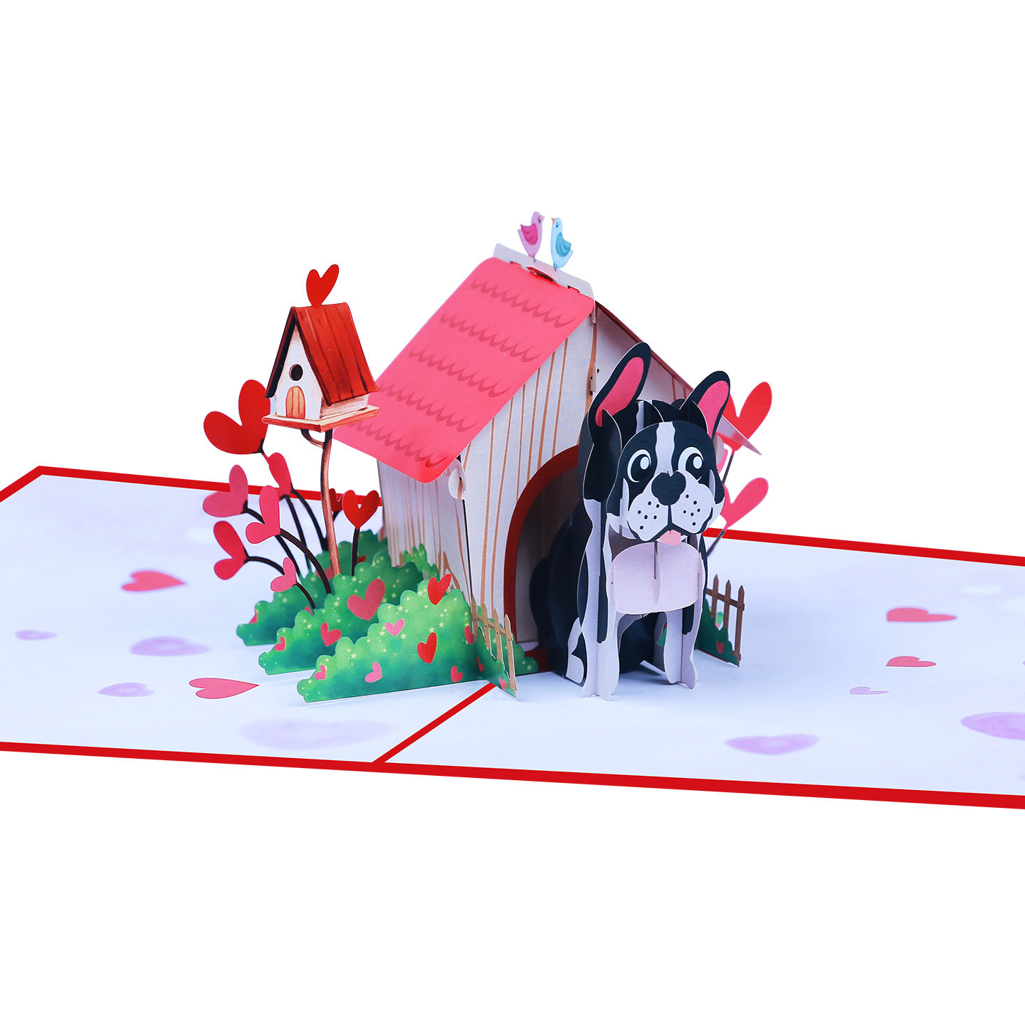 生日祝福贺卡立体卡通造型创意送恋人对象男女朋友礼物折叠小卡片