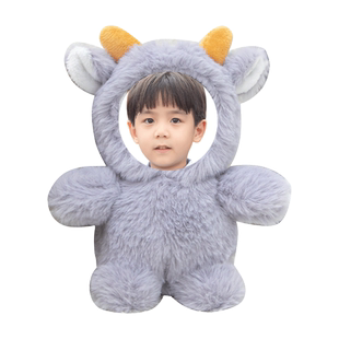 diy定制男女朋友照片人脸娃娃公仔钥匙扣定做玩偶挂件异地恋礼物