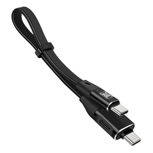 适用于双头TypeC连接OTG数据线解码器DAC耳放音频线苹果华为安卓typc手机笔记本电脑C口硬盘小尾巴效果器声卡