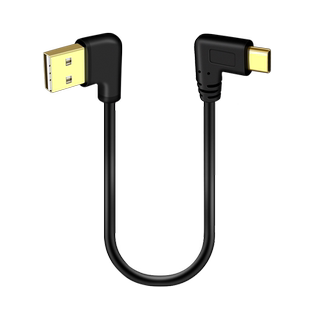 适用小米70迈盯盯拍360行车记录仪电源线双弯头Type c数据线车载Carplay盒子充电线短线汽车改装USB接口tpyec