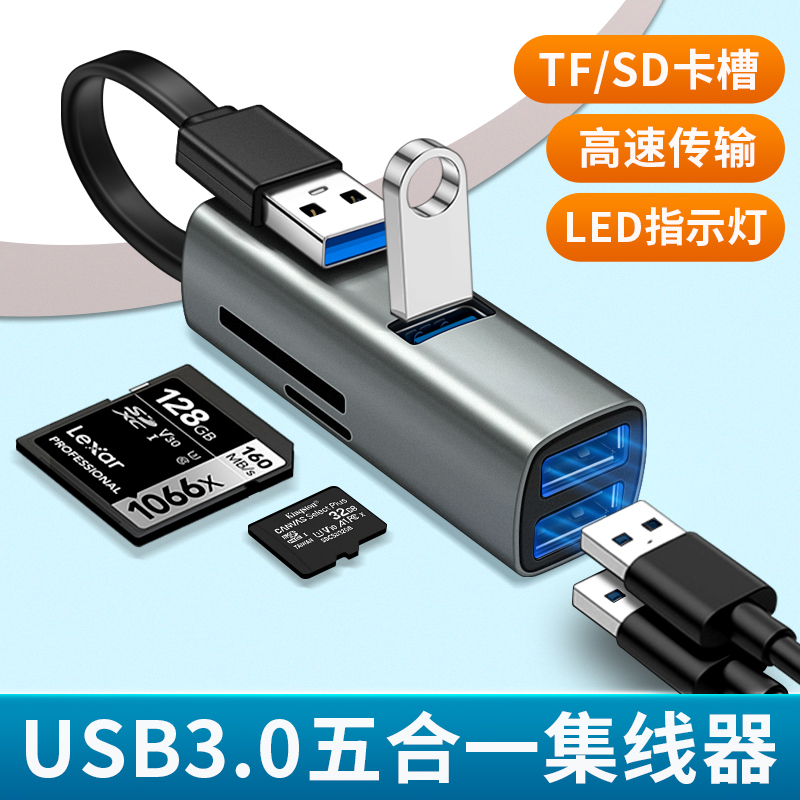 适用DJI大疆pocket3读卡器连接手机typec高速sd卡内存导出proket3转换器tf储存卡读取osmo照片传输口多合一