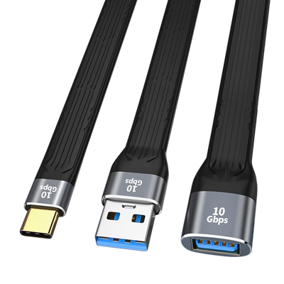 Type c公数据线USB3.0母口USB-C双头Tpyec转换器母头充电OTG连转接U盘硬盘10Gbps电脑适用于苹果电脑华为手机