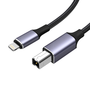 适用苹果手机USB方口OTG数据线iPad平板声卡直播调音台雅马哈钢琴内录线乐器MIDI连接线电子琴架子鼓HOST接口