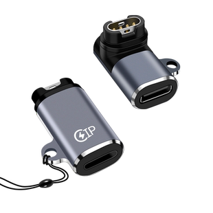 适用于佳明手表充电器Fenix5充电线TypeC转接头5S plus/245/935本能502Garmin飞耐时6X pro数据线vivoactive3