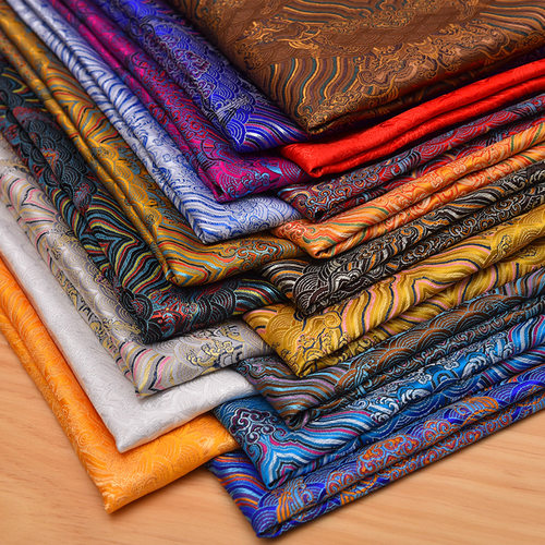 古装汉服布料旗袍布料织锦坐垫布