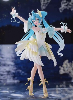 批发 初音手办未来 EVO经典歌舞天鹅湖初音 景品潮玩手办摆件模型