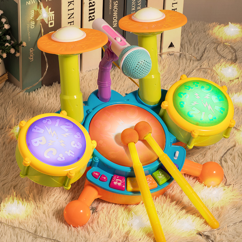 婴儿玩具益智早教手拍鼓儿童音乐玩具拍拍鼓6-8个月0一1岁9宝宝12 玩具/童车/益智/积木/模型 电动手拍鼓 原图主图