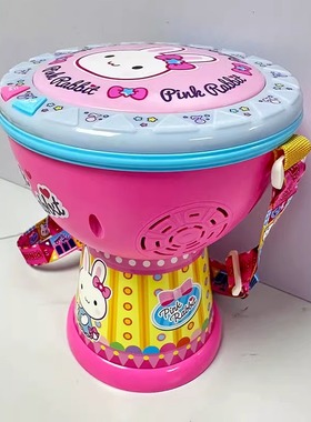 儿童打鼓玩具打击乐器手拍鼓宝宝手敲打鼓婴幼儿腰鼓1一2岁6个月8