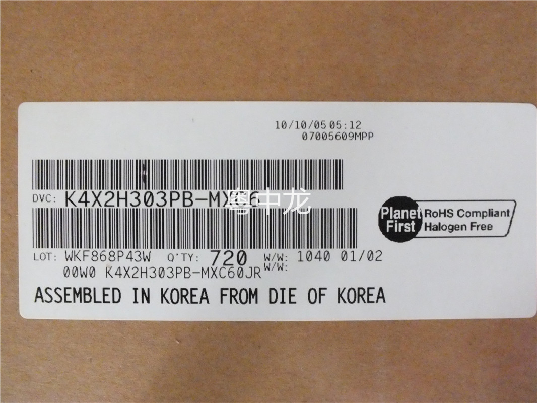 K4X2H303PB-MXC6  BGA    原装 可直拍