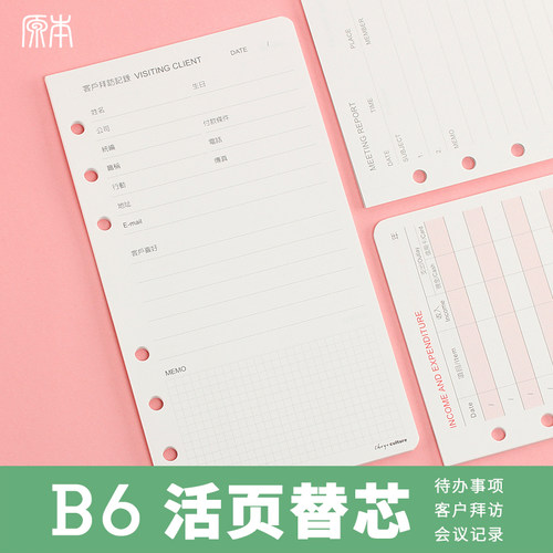 台湾珠友B6多功能内芯