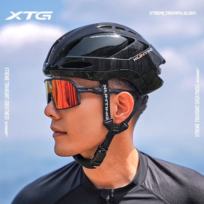 迅霆骑行头盔山地公路自行车安全帽男女一体成型舒适透气通勤装备