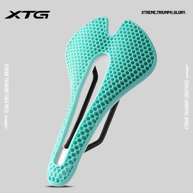 公路车超轻坐垫3d打印中空透气自行车山地车碳纤维座垫车座鞍座