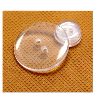 金达辅料 透明纽扣 内衣垫扣儿童透明二眼家用实用扣可选