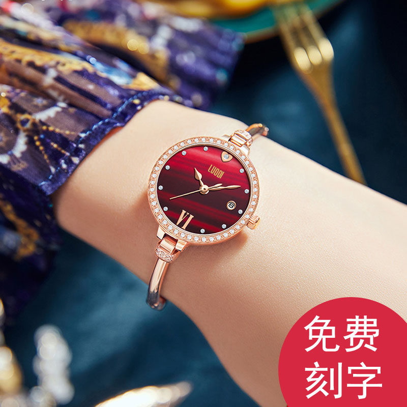 新款正品女士全自动手表时尚防水手链高端女款机械女表