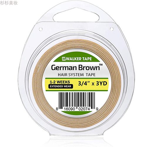 1.9cm German Brown织发补发用假发双面胶