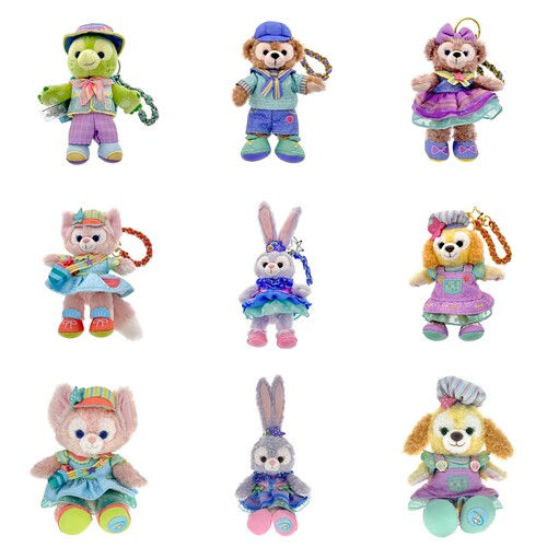 香港迪士尼 巡游派对可琦安奥乐米拉玲娜贝儿毛绒公仔挂件钥匙扣