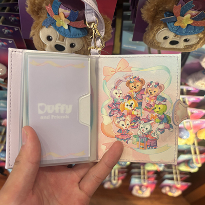 香港迪士尼20周年限定达菲七宝卡通图案 钱包 动漫卡包零钱包