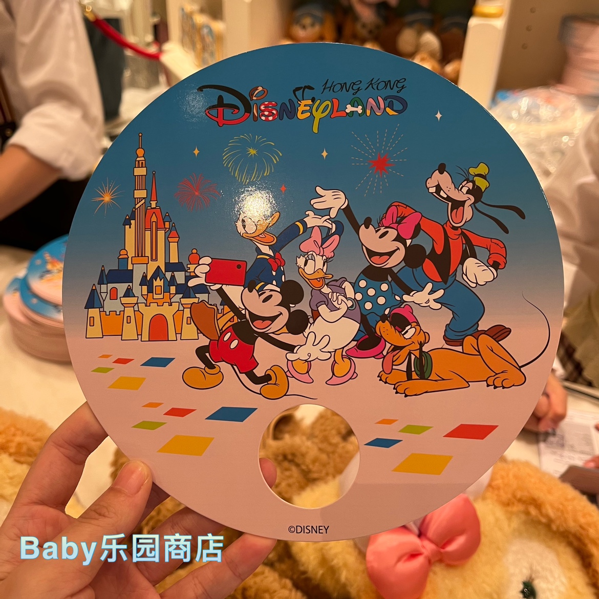 卡通动漫图案手动纸质扇子