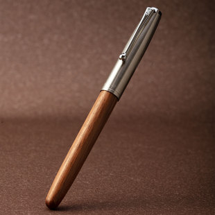 不歪尖人工挑尖打磨金豪51A木杆616原木实木暗尖包尖复古钢笔